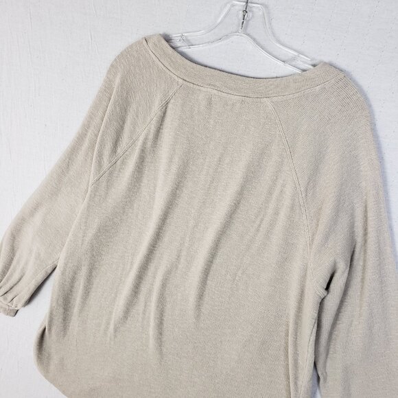 Free People FP Beach Sweater Tunic Cotton Knit Boho Minimalist size S Oversized - Picture 9 of 10
